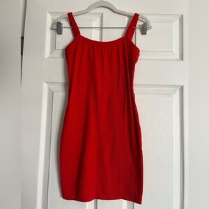 Elegant Red Sleeveless Dress